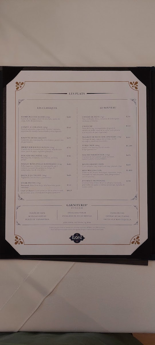 Eloise Chic Cuisine Menu - Image 3