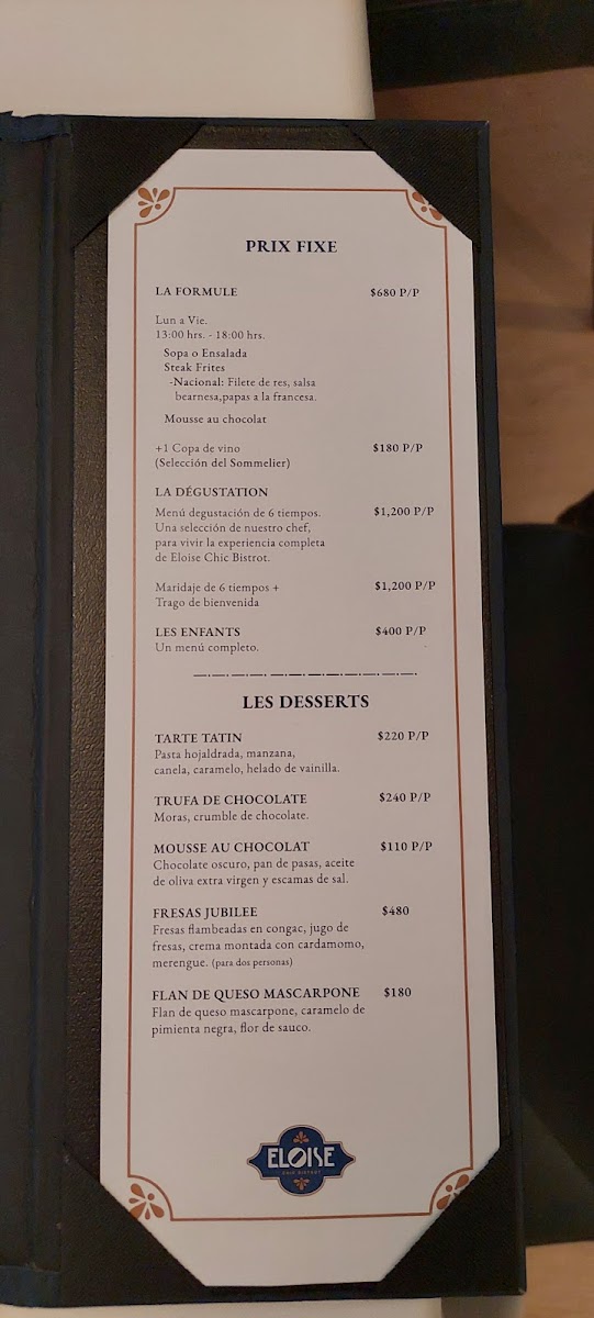Eloise Chic Cuisine Menu - Image 5